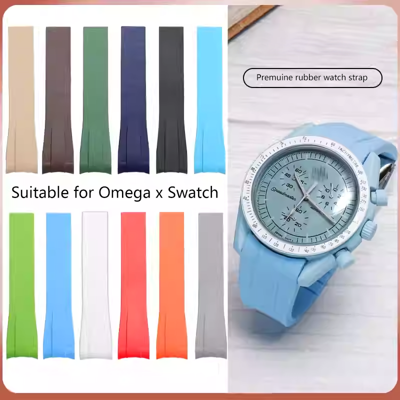 Luxury Watch Omega - Rubber Silicone Watchband 20mm 21mm For