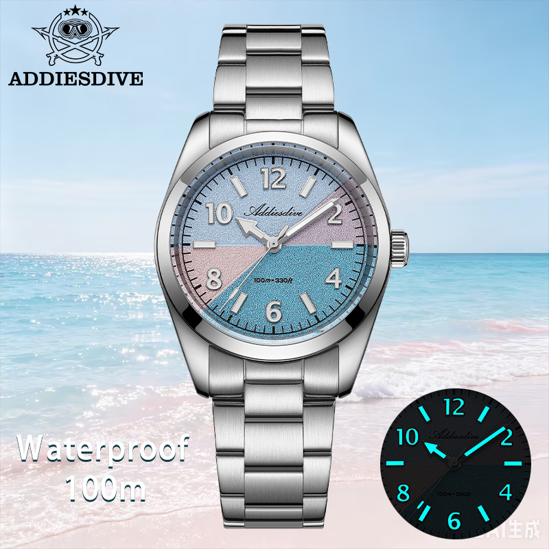 Luxury Watch Storage - ADDIESDIVE Sapphire Glass Watch Women New