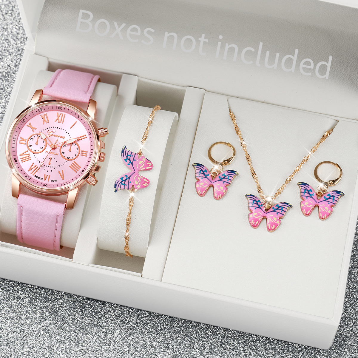 Luxury Watch Storage - 5/6PCS Luxury Women Watches Jewelry Set