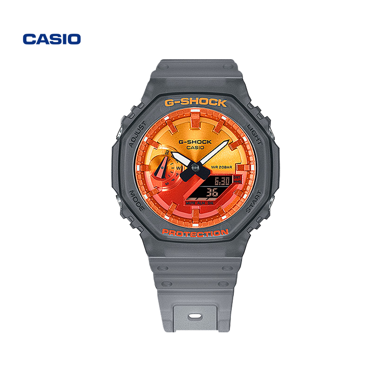 Luxury Watch Casio - Casio GA-2100FLS-8A4PR G-SHOCK Flame Inside Trendy