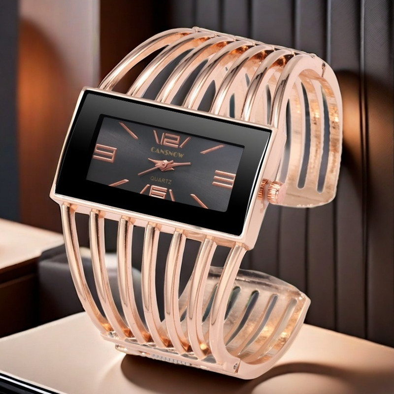 Lux Watch - Female Bracelet Watch Luxury Rectangle Dial