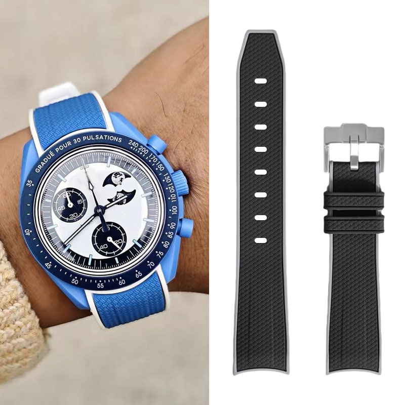 Luxury Watch Omega - 20mm Silicone Watch Strap for Swatch