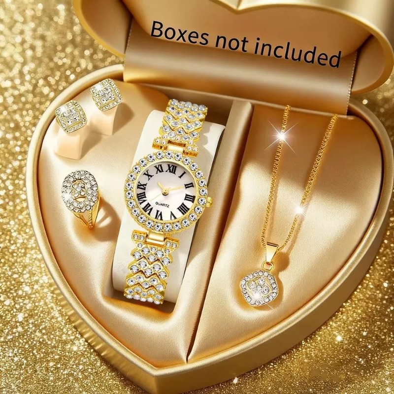 5PCS Luxury Rhinestone Women's - Luxury Watch Storage 리뷰 및 가격