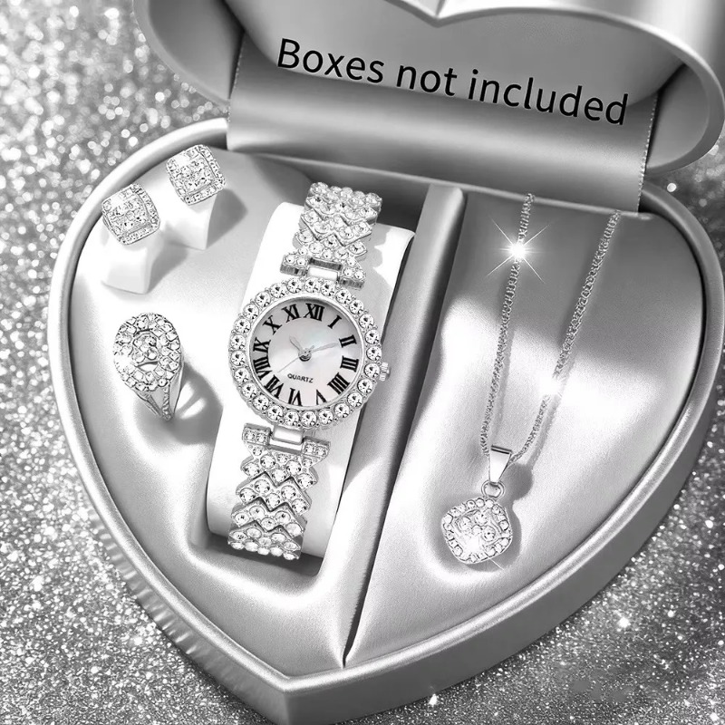 5PCS Luxury Rhinestone Women's - Luxury Watch Storage 리뷰 및 가격