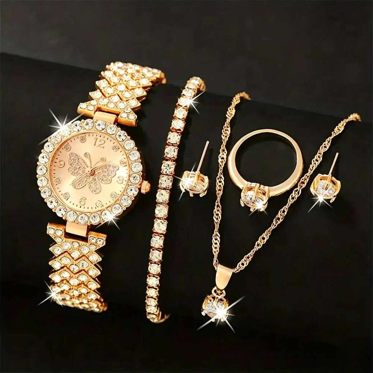 6PCS/Set Luxury Rhinestone But - Luxury Watch Storage 리뷰 및 가격
