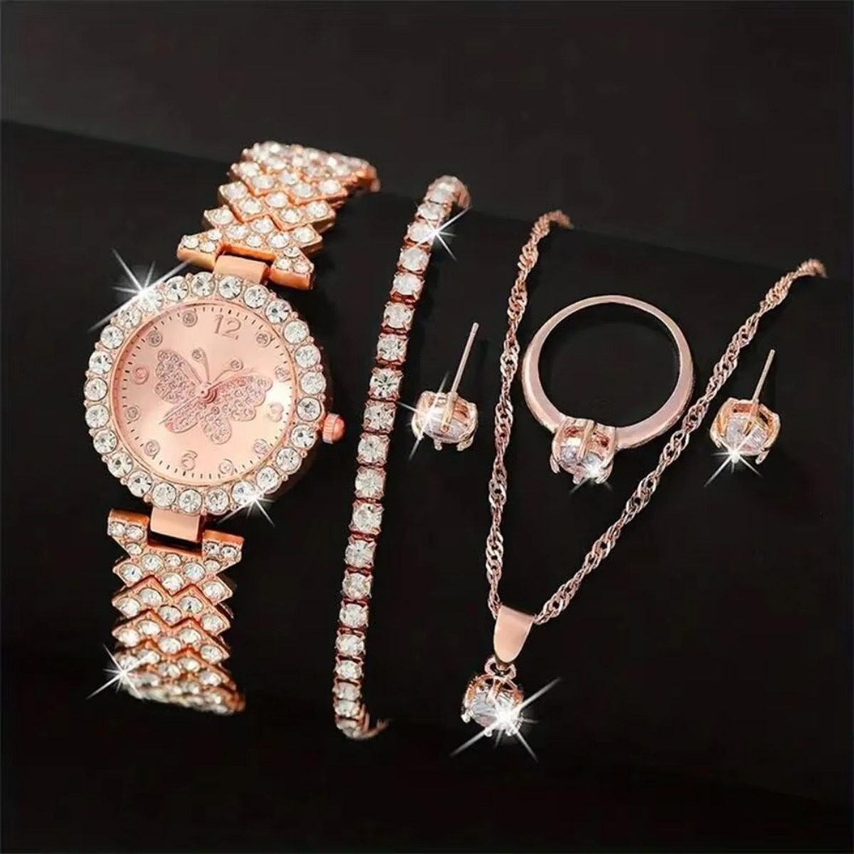 6PCS/Set Luxury Rhinestone But - Luxury Watch Storage 리뷰 및 가격