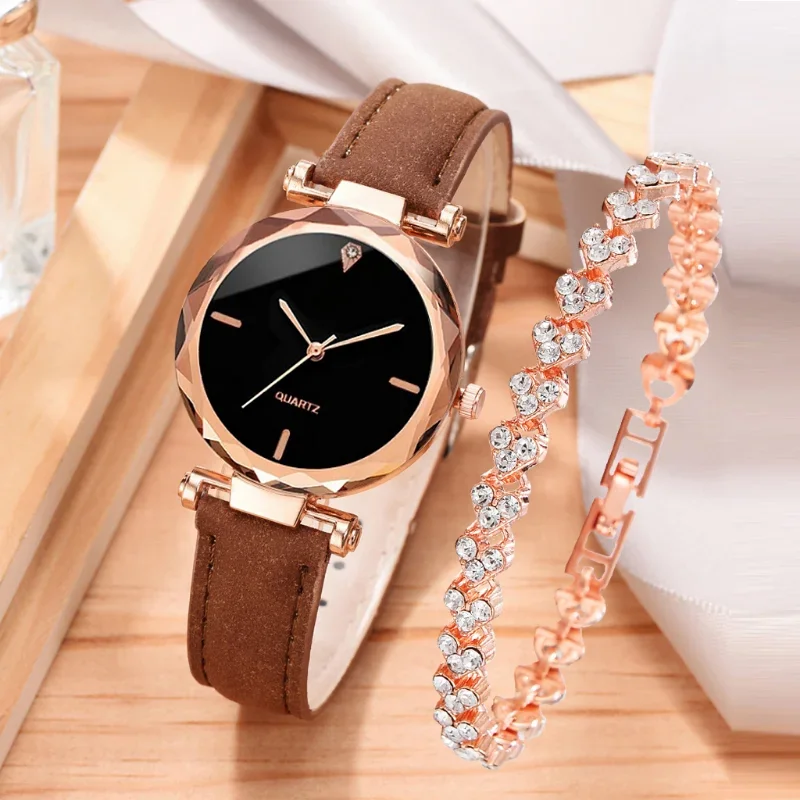 2pcs Luxury Fashion Women Watc - Lux Watch 리뷰 및 가격