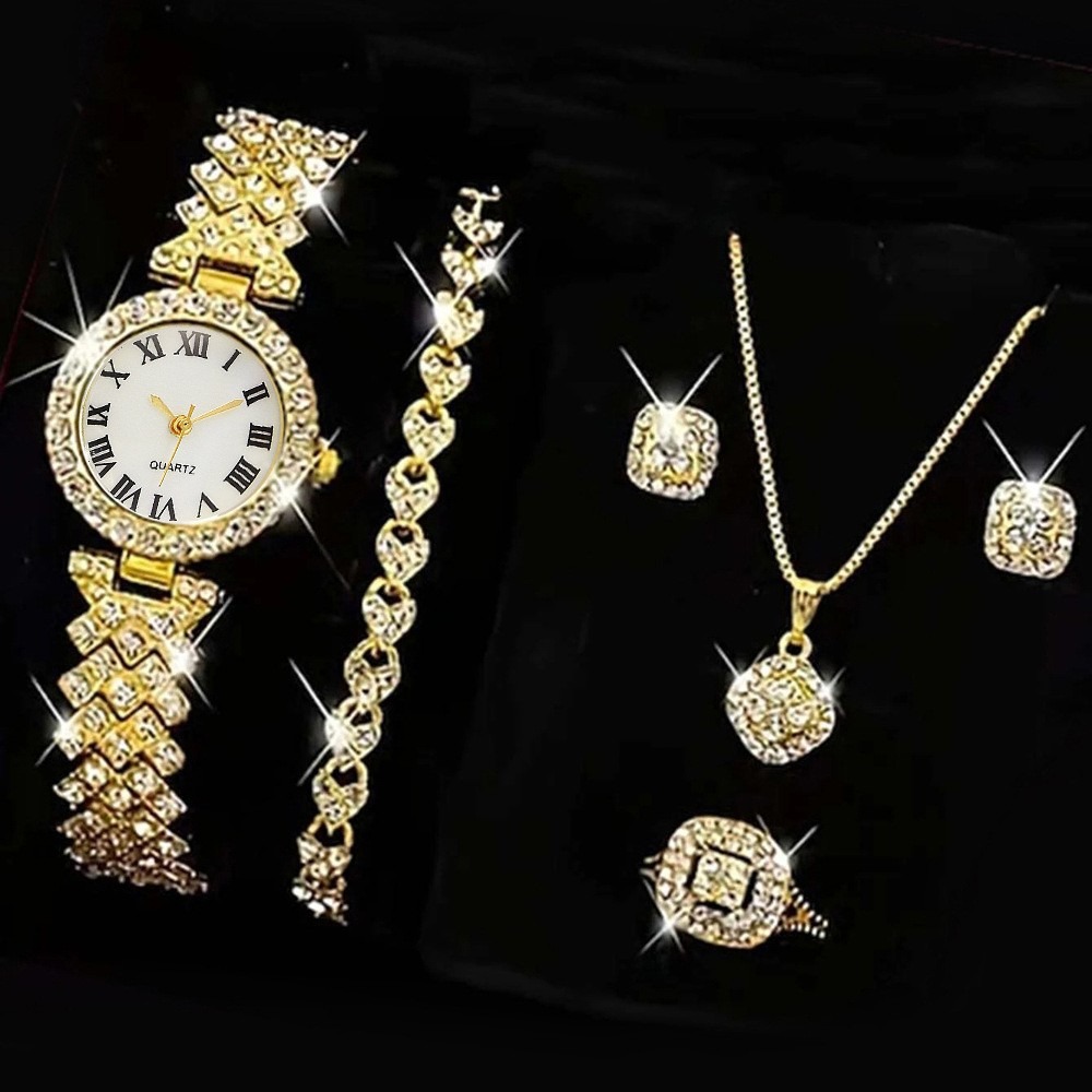 6PCS/Set Luxury Rhinestone Wom - Luxury Watch Storage 리뷰 및 가격
