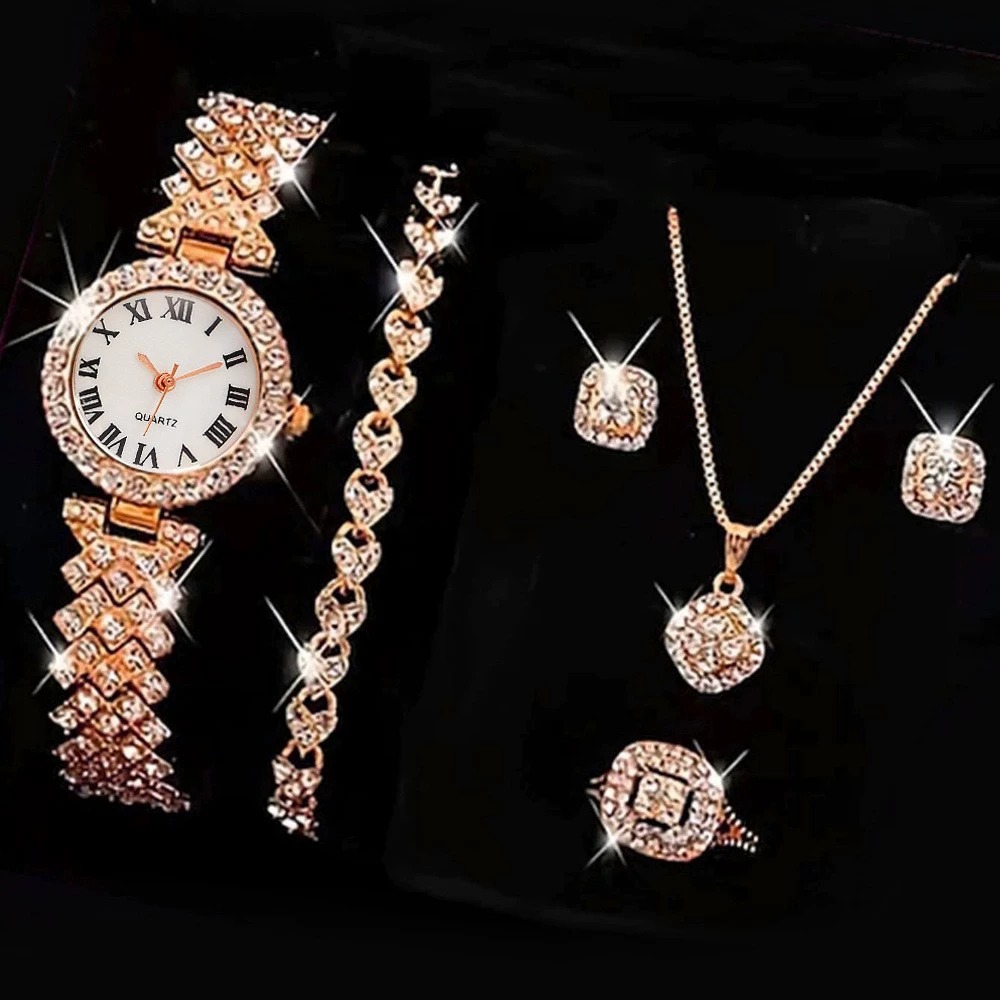 6PCS/Set Luxury Rhinestone Wom - Luxury Watch Storage 리뷰 및 가격