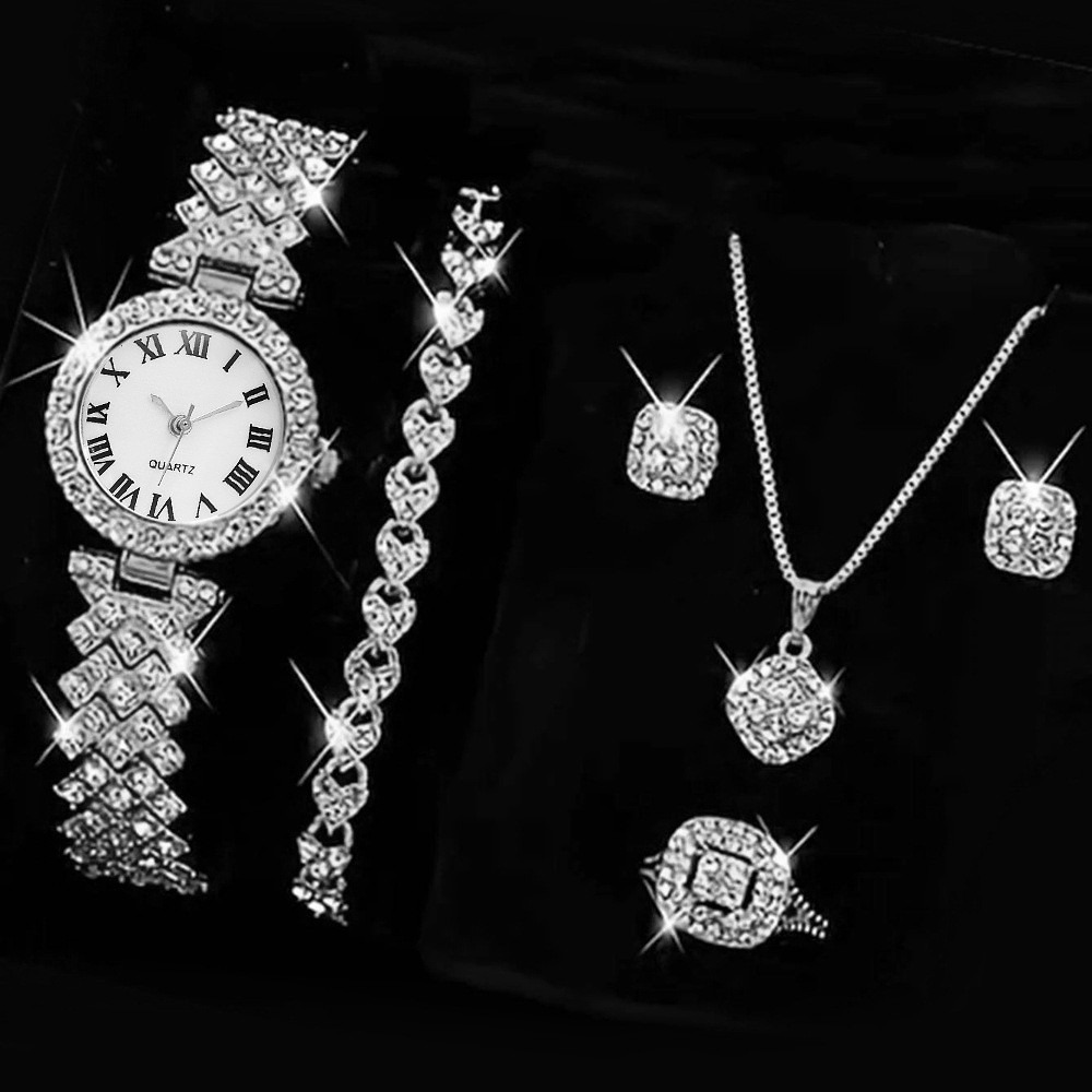 6PCS/Set Luxury Rhinestone Wom - Luxury Watch Storage 리뷰 및 가격