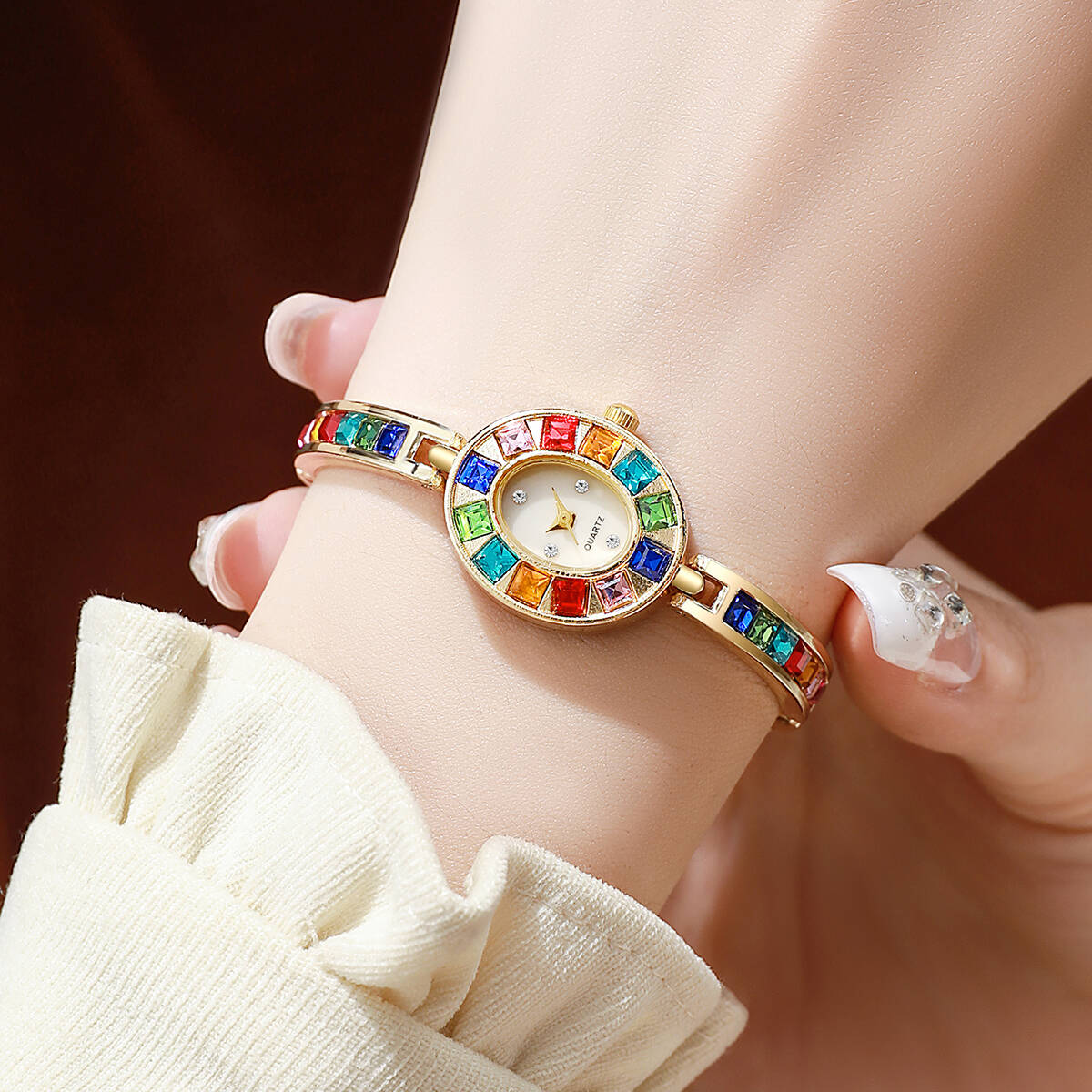 2PCS/Set Luxury Rhinestone Wom - Luxury Watch Storage 리뷰 및 가격