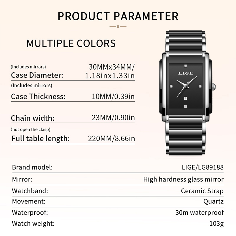 LIGE New Luxury Women Watches  - Luxury Watch Storage 리뷰 및 가격