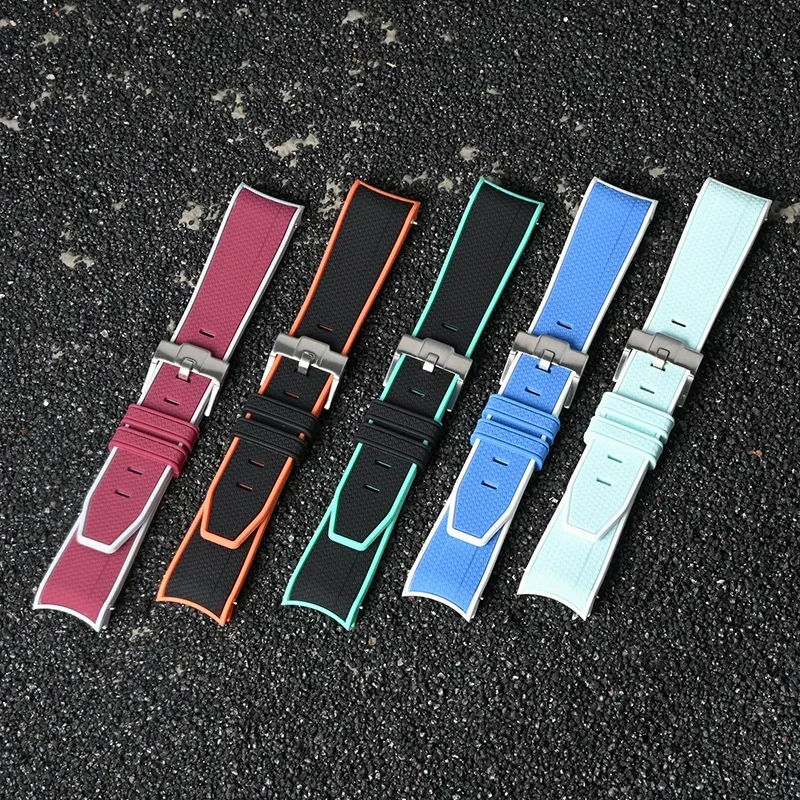 Curved End Silicone Strap for  - Luxury Watch Omega 리뷰 및 가격