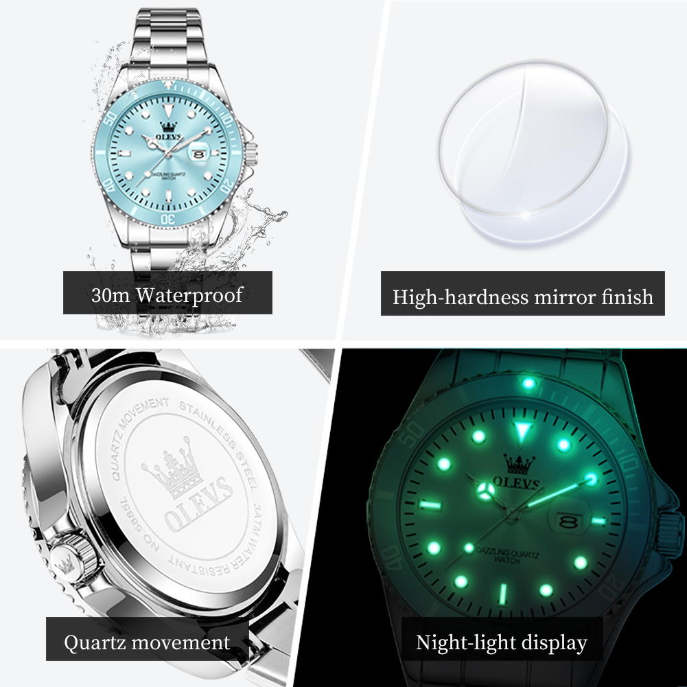 OLEVS Luxury Stainless Steel W - Lux Watch 리뷰 및 가격