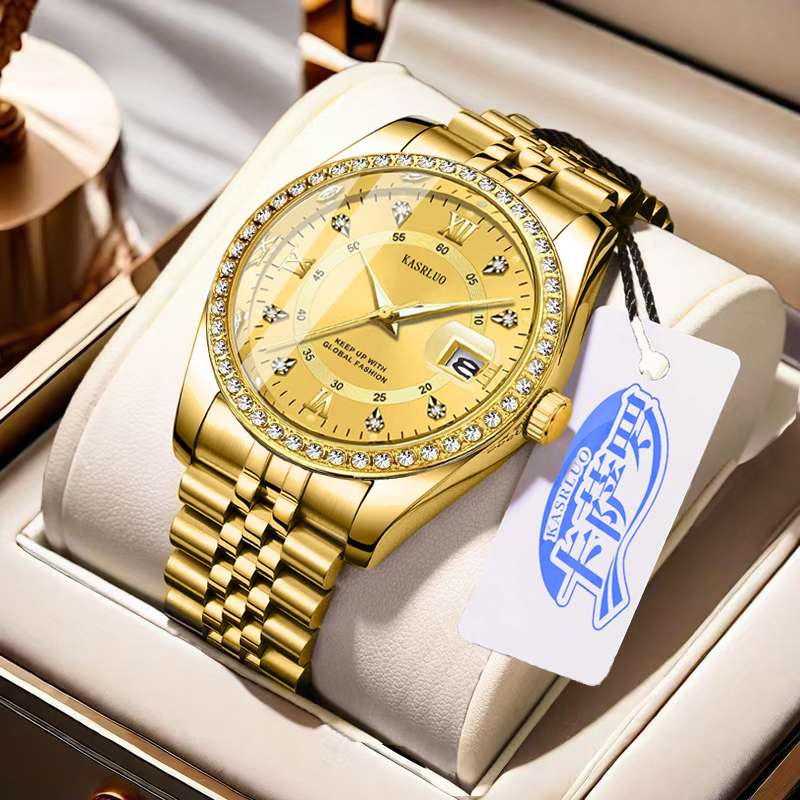 KASRLUO Men's Diamond Setting  - Luxury Watch Boutique 리뷰 및 가격