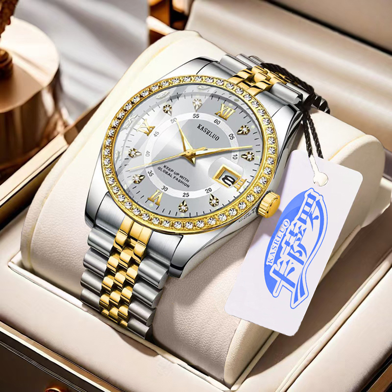 KASRLUO Men's Diamond Setting  - Luxury Watch Boutique 리뷰 및 가격