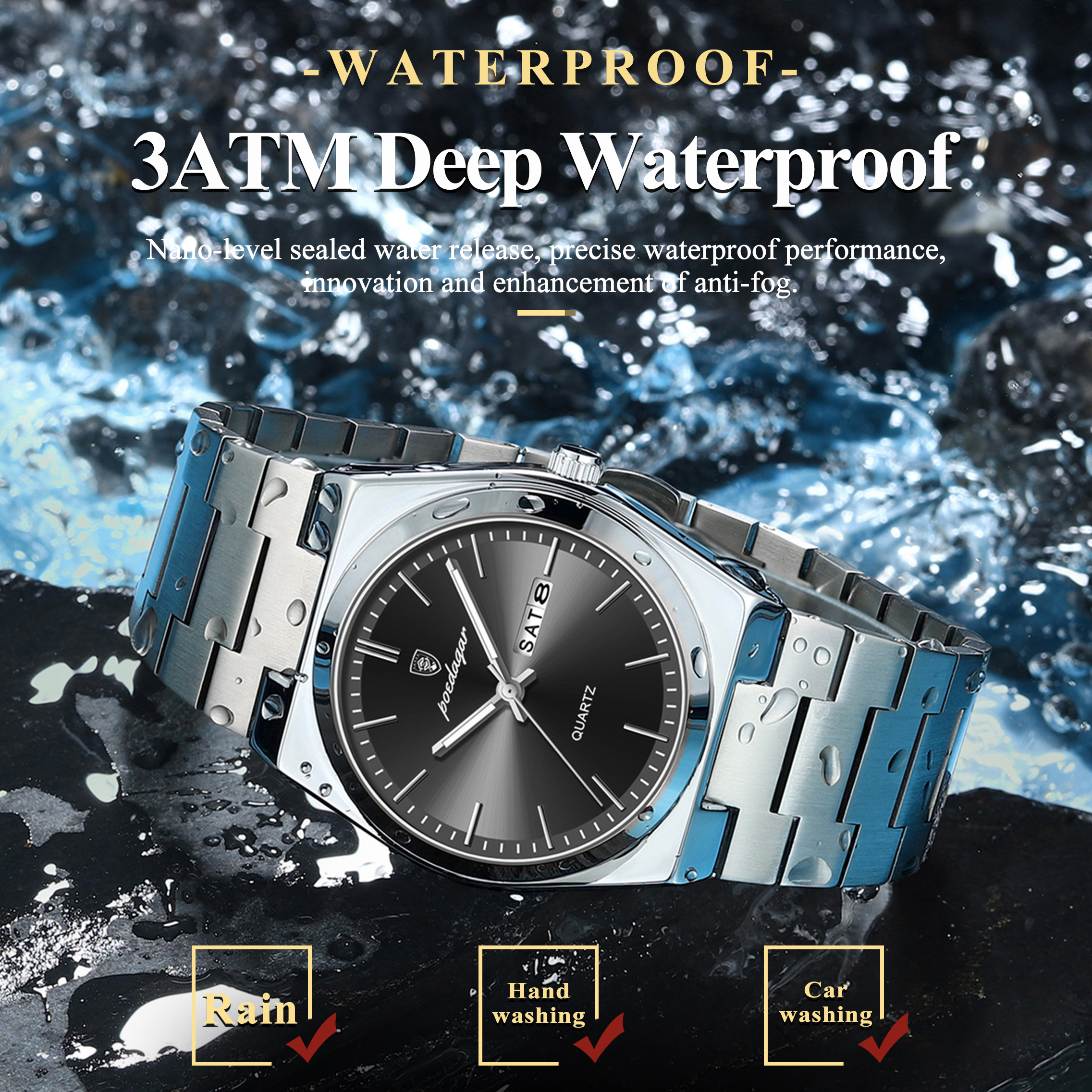 POEDAGAR Luxury Men's Quartz W - Luxury Watch Omega 리뷰 및 가격