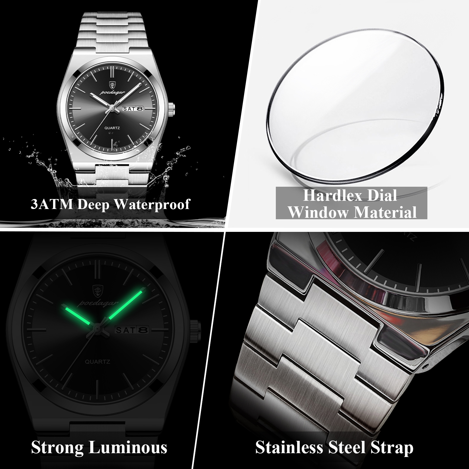 POEDAGAR Luxury Men's Quartz W - Luxury Watch Omega 리뷰 및 가격