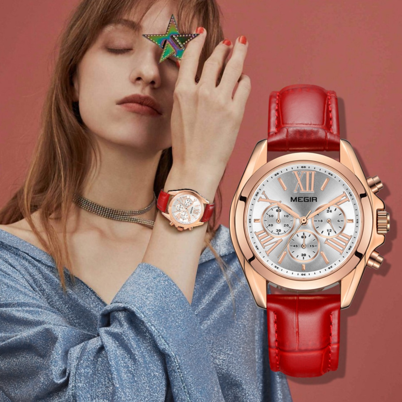 MEGIR New Luxury Leather Watch - Luxury Watch For Women 리뷰 및 가격