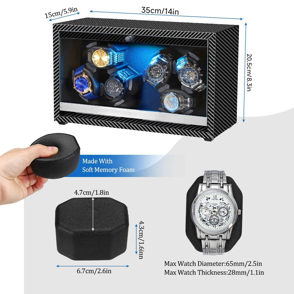 Watch Winder for Automatic Wat - Luxury Watch Winder Box 리뷰 및 가격
