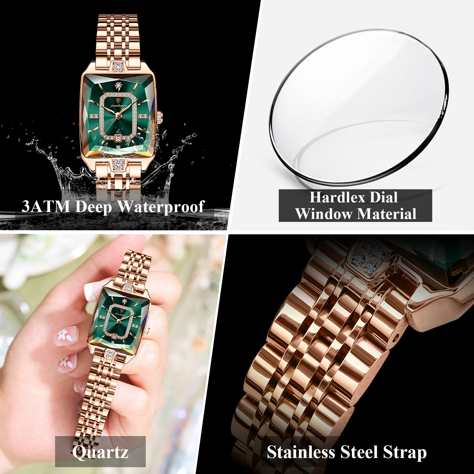 POEDAGAR Luxury Woman Watch Wa - Lux Watch 리뷰 및 가격