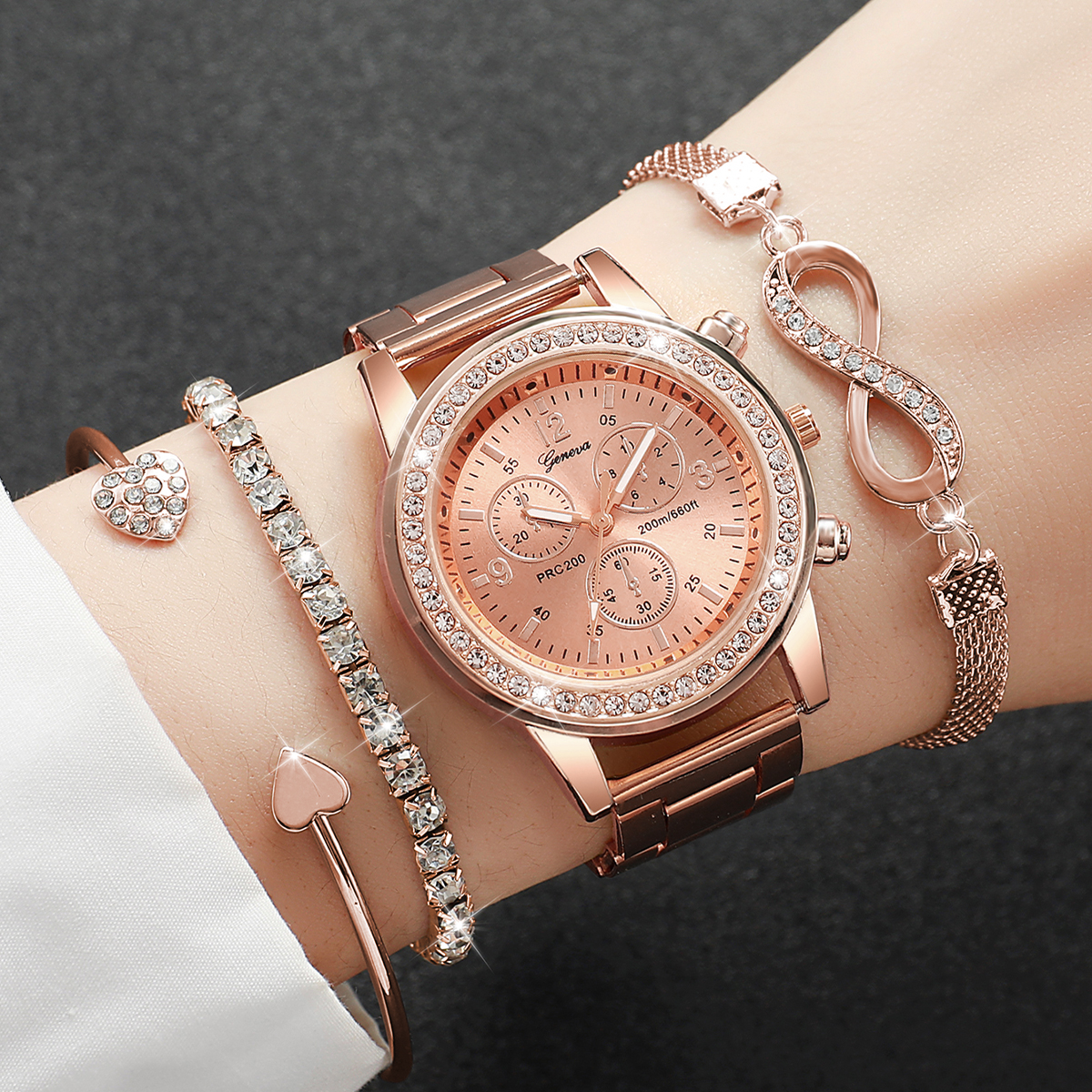 4PCS/Set Luxury Rhinestone Wom - Luxury Watch Storage 리뷰 및 가격