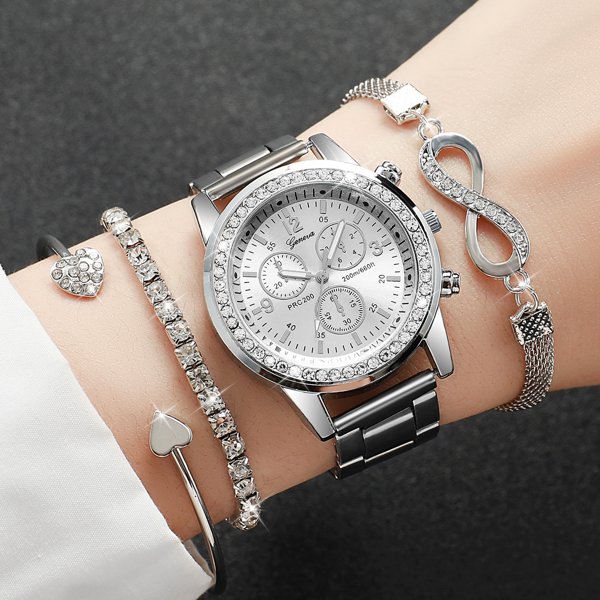 4PCS/Set Luxury Rhinestone Wom - Luxury Watch Storage 리뷰 및 가격