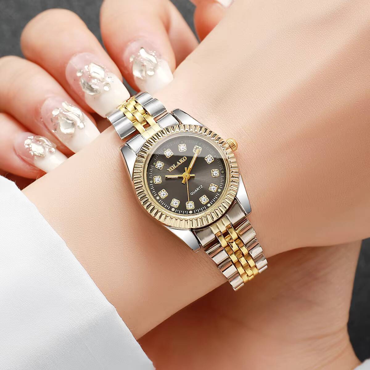 Fashion Rhinestone Women Quart - Luxury Watch Storage 리뷰 및 가격