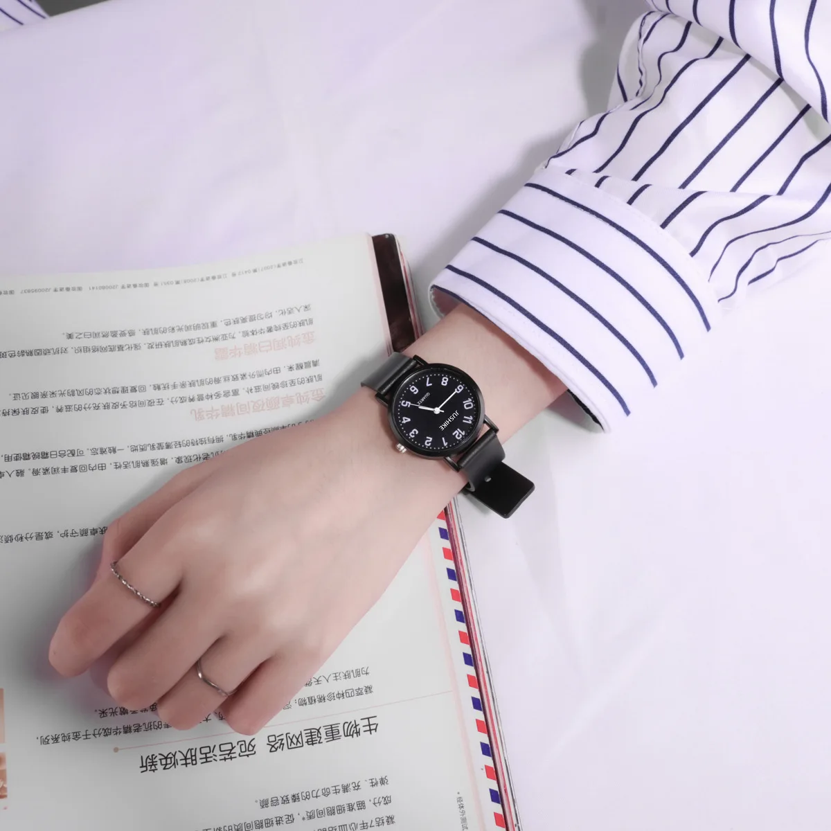 Simple Black Watch Quartz Watc - Lux Watch 리뷰 및 가격