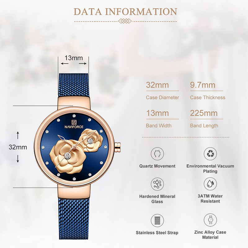 NAVIFORCE Luxury Women's Watch - Luxury Watch Storage 리뷰 및 가격