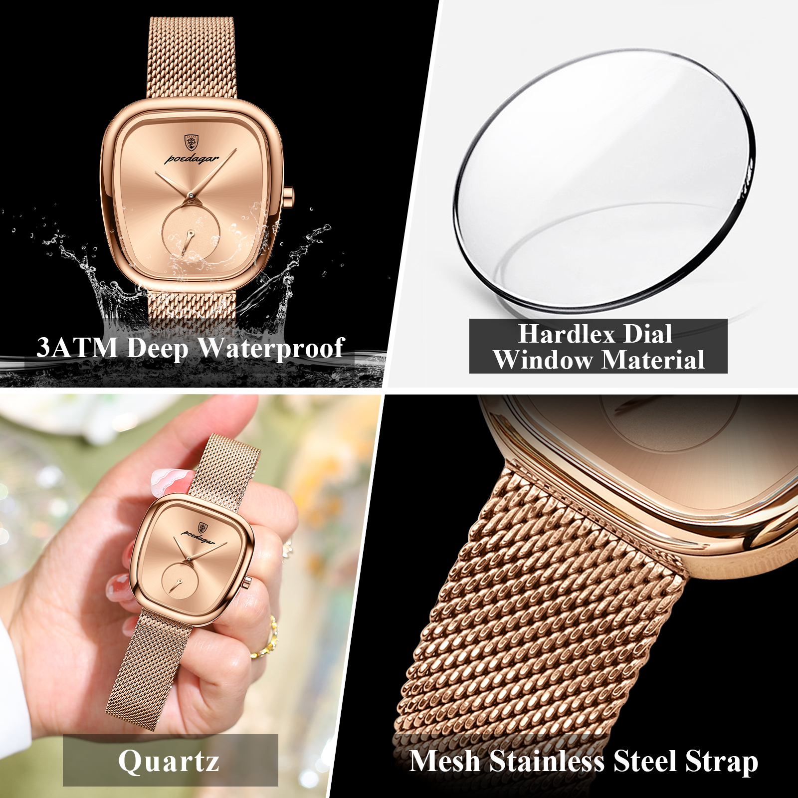 POEDAGAR Luxury Brand Woman Wa - Lux Watch 리뷰 및 가격